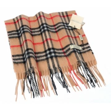 London Check Cashmere Scarf Atki Desenli Sal Fular Atki Burberry
