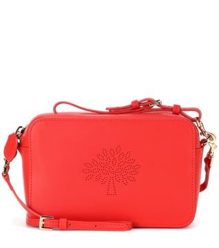 Blossom Leather Shoulder Bag Canta Kirmizi Canta Mulberry