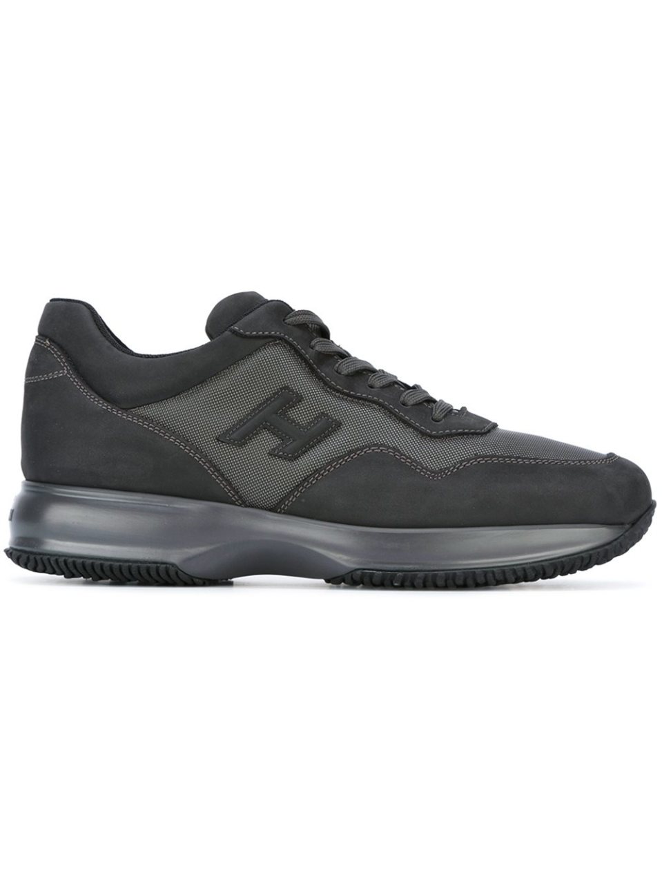 tonal logo patch sneakers ayakkabi gri