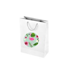 Flamingo Beyaz Karton Çanta 10 Adet 10x14 cm