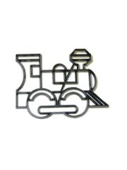 Patchwork Tren Şeker Hamuru Kalıbı - 9x7 cm
