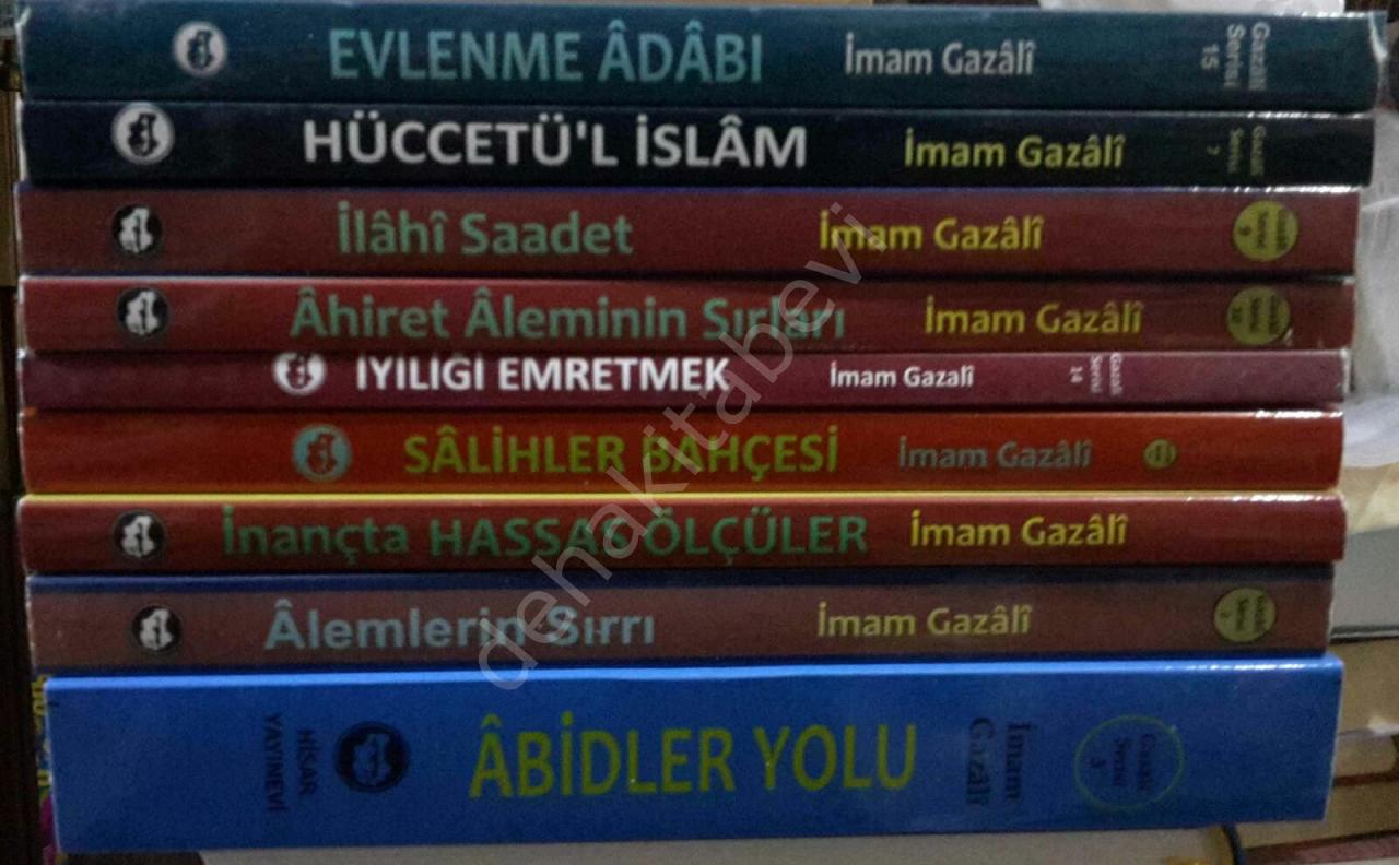 hisar yayinevi imam gazali kitap seti 9 kitap