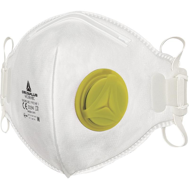 deltaplus m1200vb 10 luk kutu ventilli dikey katlanan toz maskesi polyesterciyiz biz