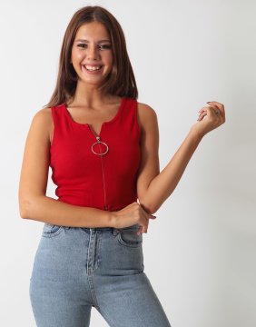 Kap In Crop Top Bluz Kirmizi Straplez Cicekli Bluz 15 00 Tl