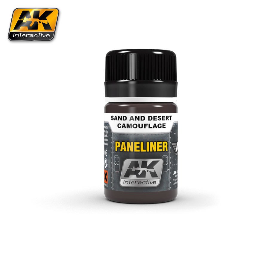 Ak Interactive 2073 Kum Ve Col Kamuflaj Paneliner Maket Boyasi 35 Ml