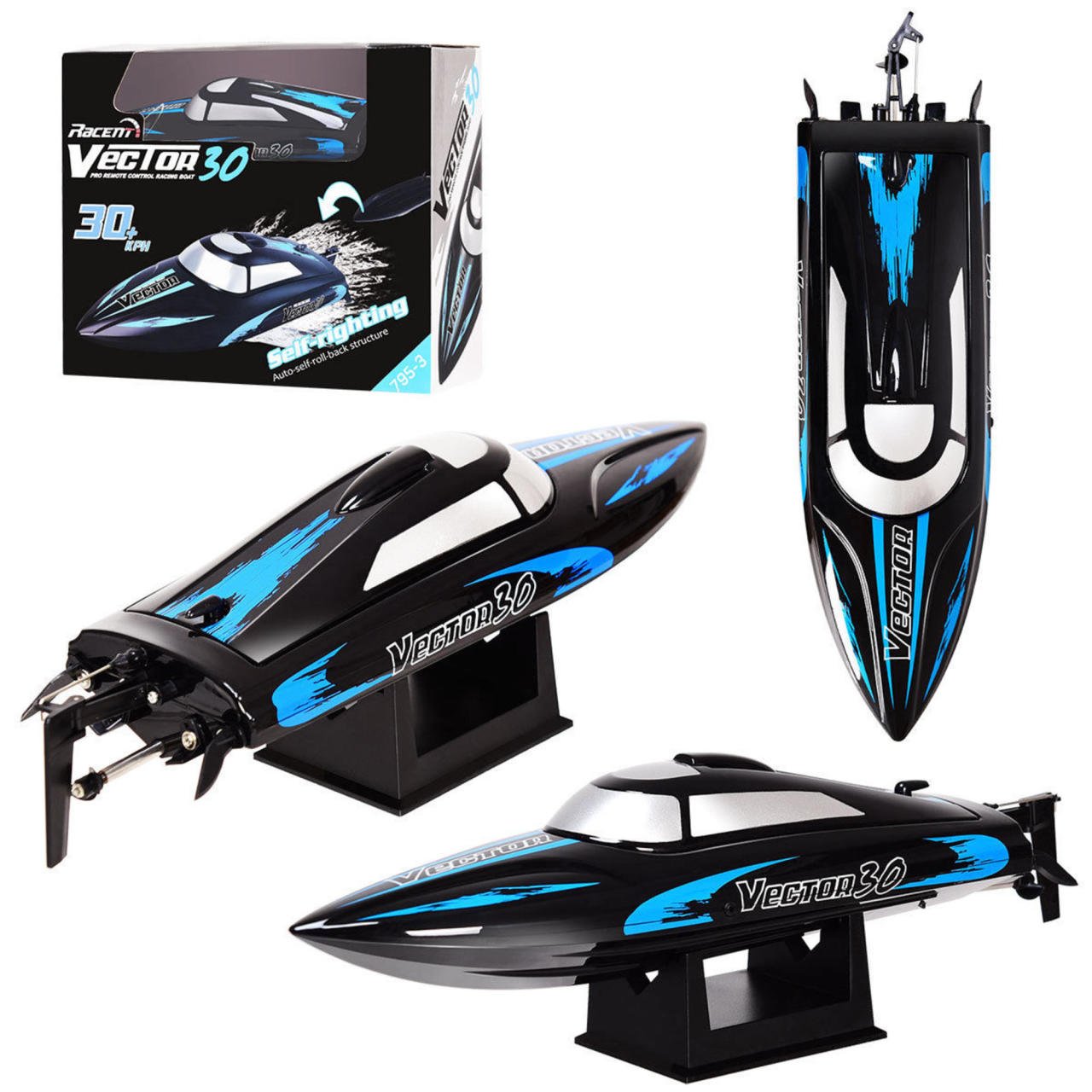 volantexrc exa79503rr vector 30rr 30cm abs govdeli fircali motorlu 2 4ghz kumandali surat teknesi