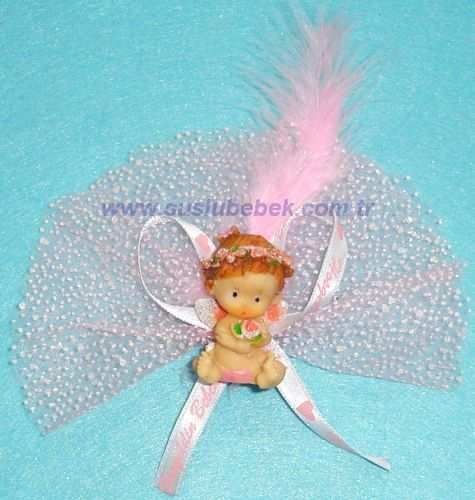 Ar 0652 Cicekli Melek Bebek Sekeri 10 Adet