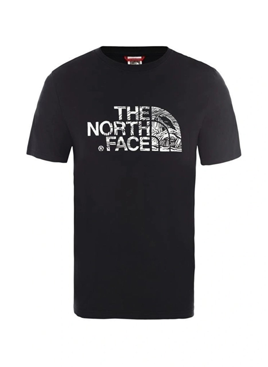 The North Face Erkek Tişört Woodcut Dome Siyah