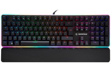 Rampage Kb R96 Ultimate Full Rgb Optik Mekanik Oyuncu Klavyesi Su Gecirmez Mekanik Klavye