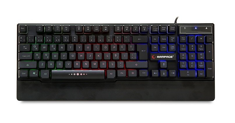 Rampage Kb R66 Gaming Klavye Gokkusagi Aydinlatmali Multimedia Oyuncu Tasarim