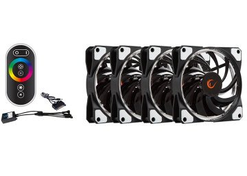 Rampage Rb K6 120 120 25mm Rgb Kumandali 4lu Kasa Fan Seti
