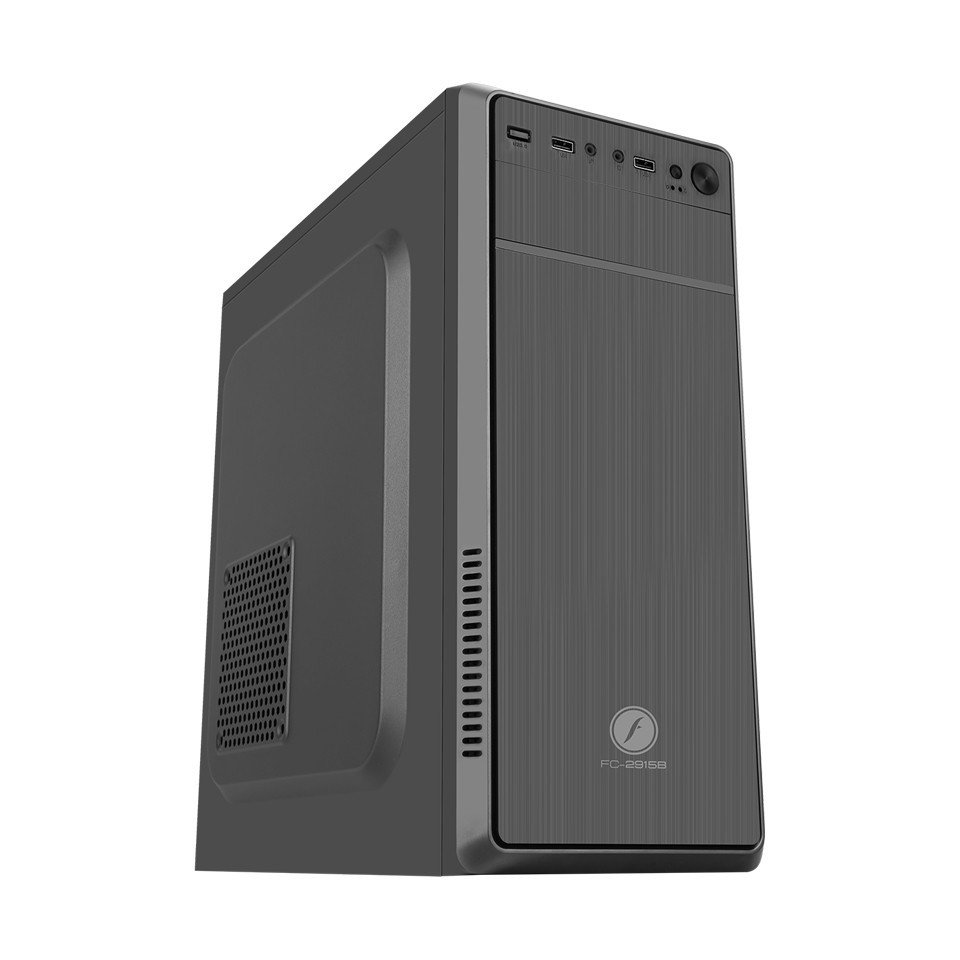 frisby fc 2915b 350w midi tower kasa 3 farkli boyutta anakart destekli estetik ve kullanisli tasarim ofis oyuncu kasasi