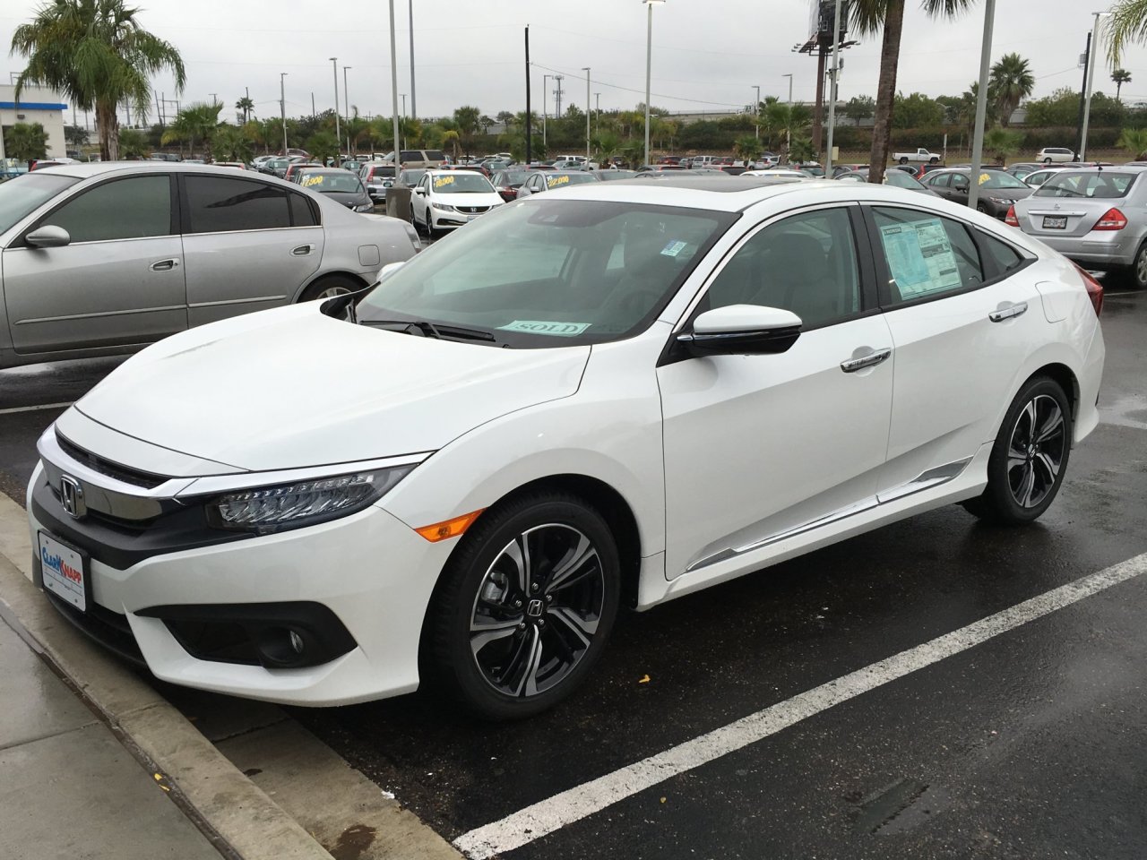 honda civic fc5 kapi alt citasi krom genis model 2016