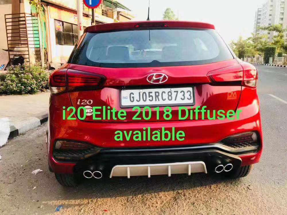 hyundai i20 difuzor arka tampon dort cikis egzoz 2018