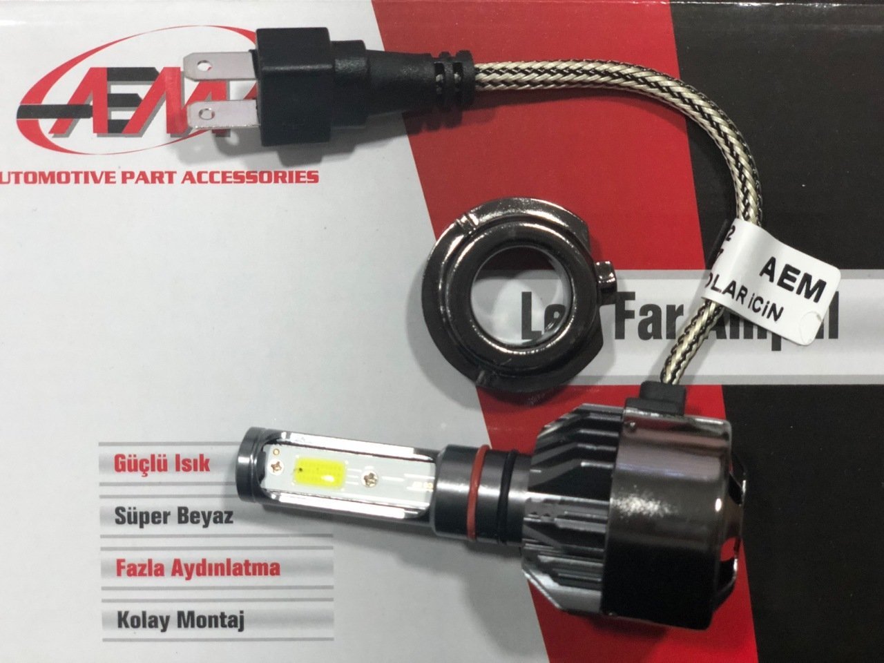 H7 Led Xenon Far Aydınlatma Seti şimşek Etkili Aem 8000lm