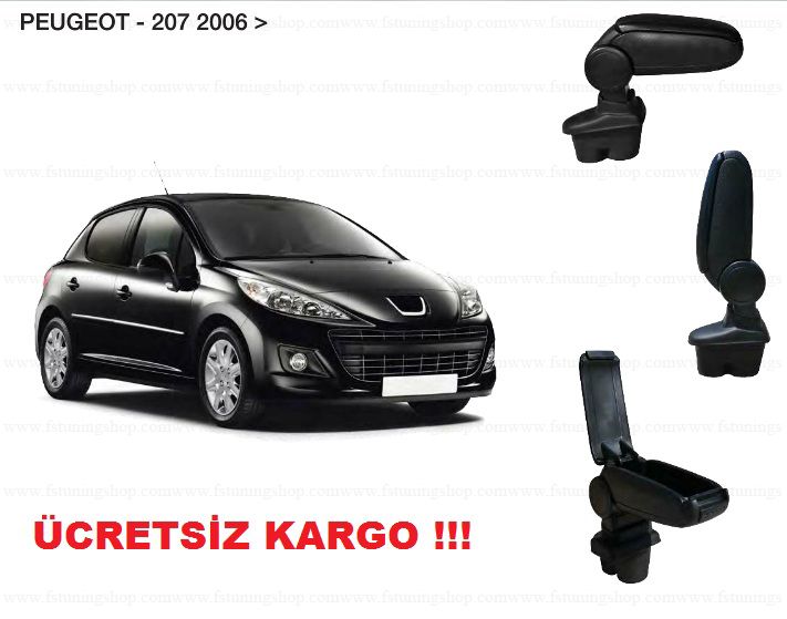 peugeot 207 kol dayama kolcak gri vidasiz omsa