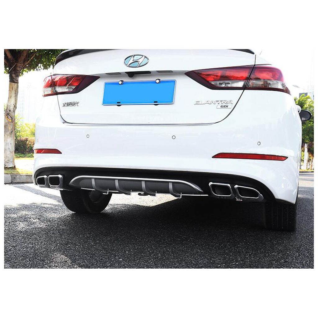hyundai elantra arka difuzor cift cikis egzoz 2017