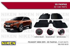 peugeot 3008 3d havuzlu paspas 2019 niken
