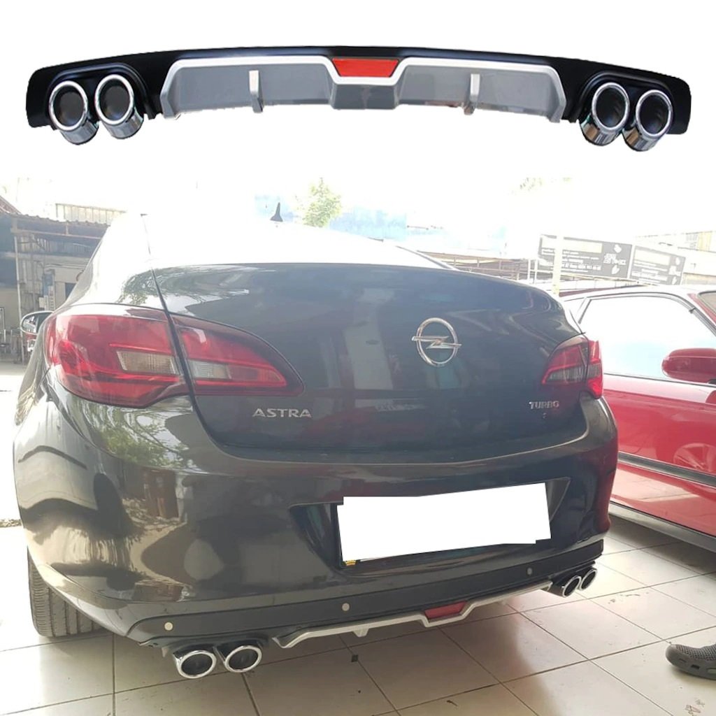 Opel Astra J Sedan Difuzor Arka Tampon Eki 4 Egzoz Cikisli