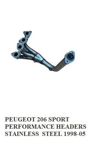 peugeot 206 headers egzoz 206 cc xs 1 4 16v 1 6 16v 1998 06 peugeotpeugeot