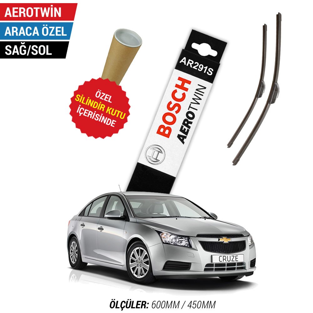 Chevrolet Cruze Silecek Takimi 2009 2013 Bosch Aerotwin Ar291s