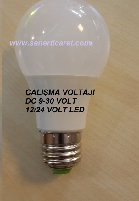 24 volt led ampul 9 watt dc 9 30 volt beyaz