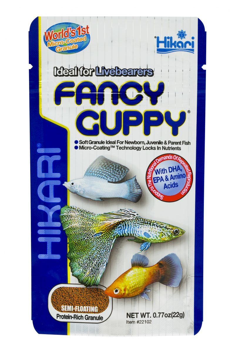 hikari fancy guppy 22 gr ozel lepistes ve canli doguran baliklar icin
