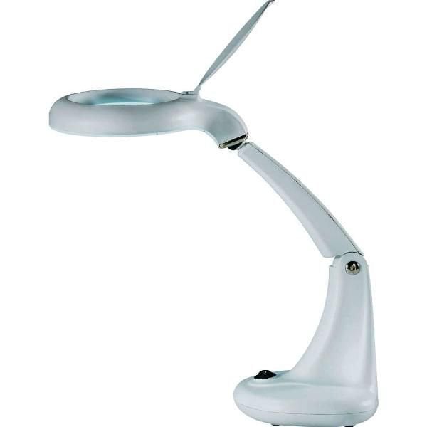 Masa Ustu Floresan Isikli Buyutec Mercek Sunline