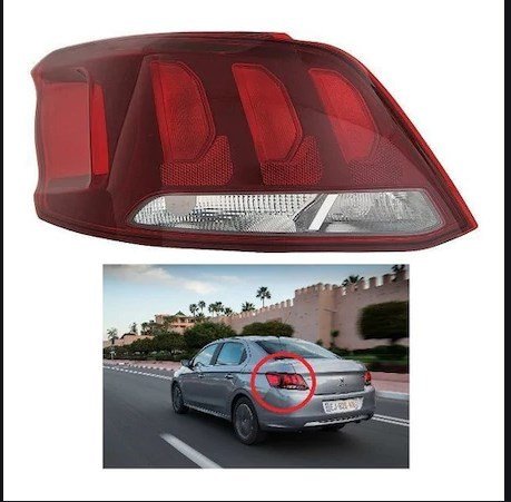 peugeot 301 yeni kasa sol arka stop 9817301180 renom otomotiv
