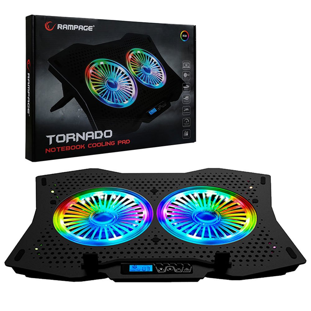 Rampage ADRC9 TORNADO RGB Işıklı Gaming Oyuncu Notebook Soğutucu Stan