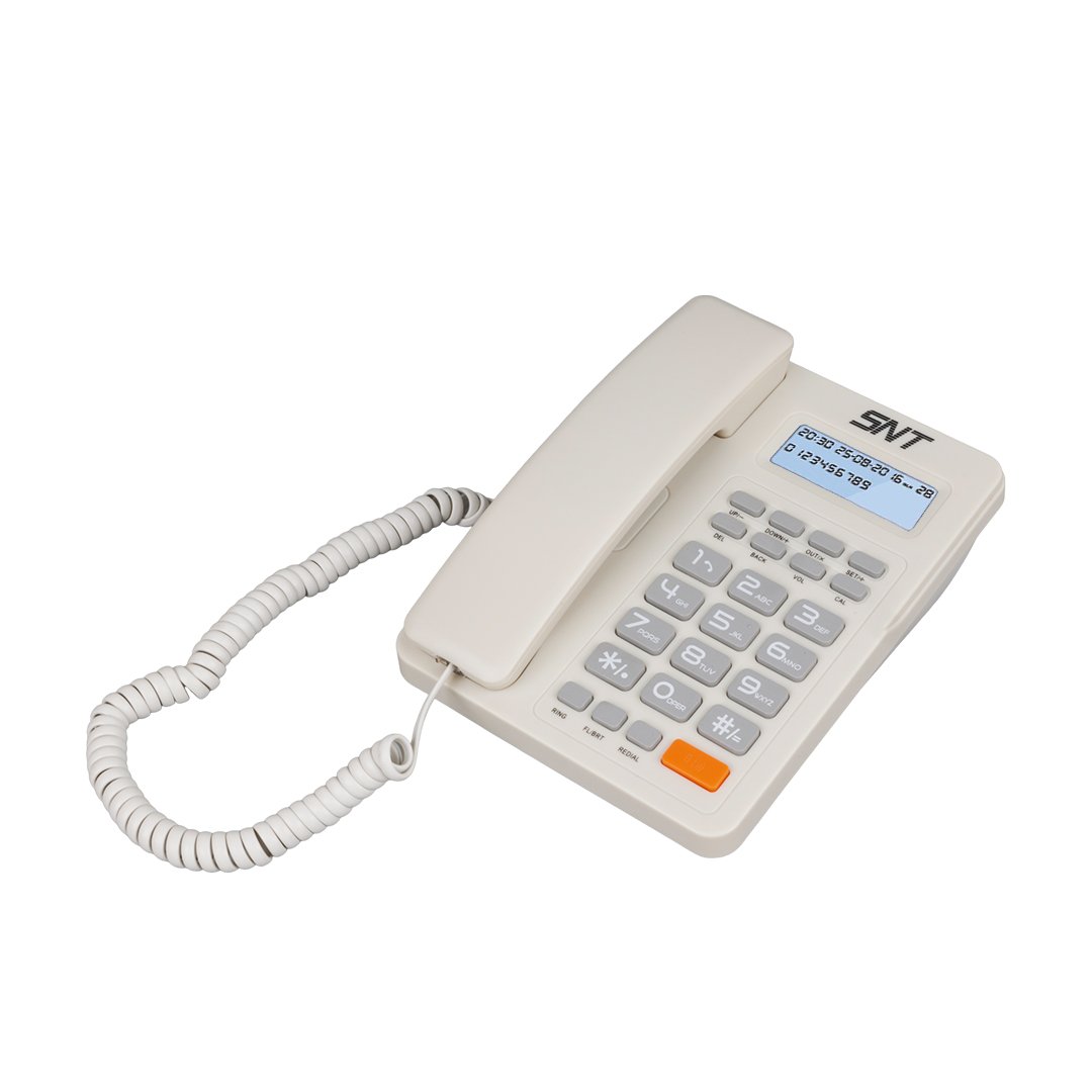 sintech snt t1 numarayi gosteren masa ustu telefon
