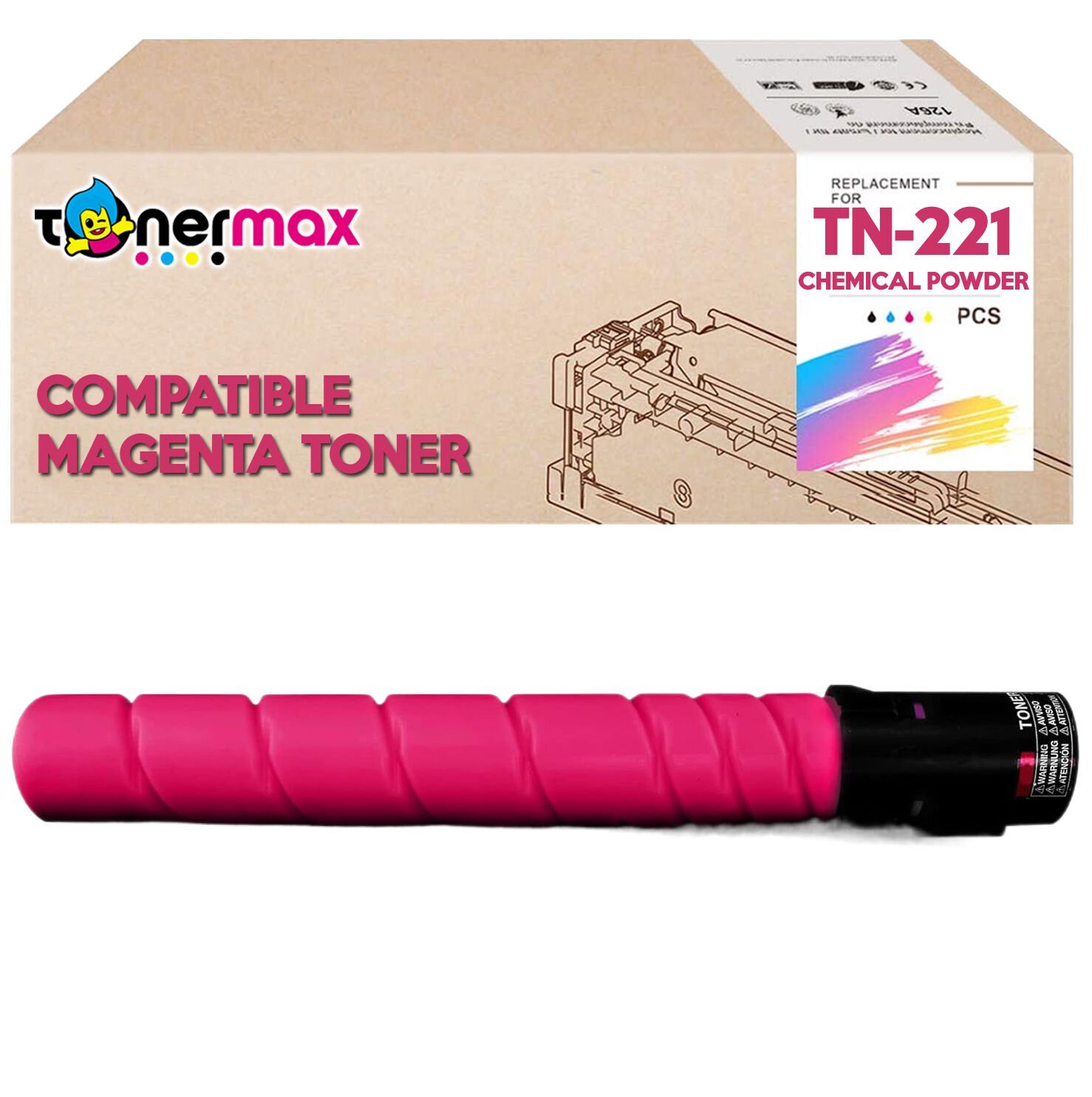 Konica Minolta TN-221 Muadil Toner Kırmızı/ Bizhub C227 / C287