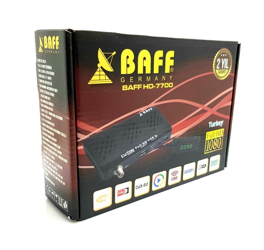 BAFF HD-7700 Mini Full HD Uydu AlÄ±cÄ±sÄ±