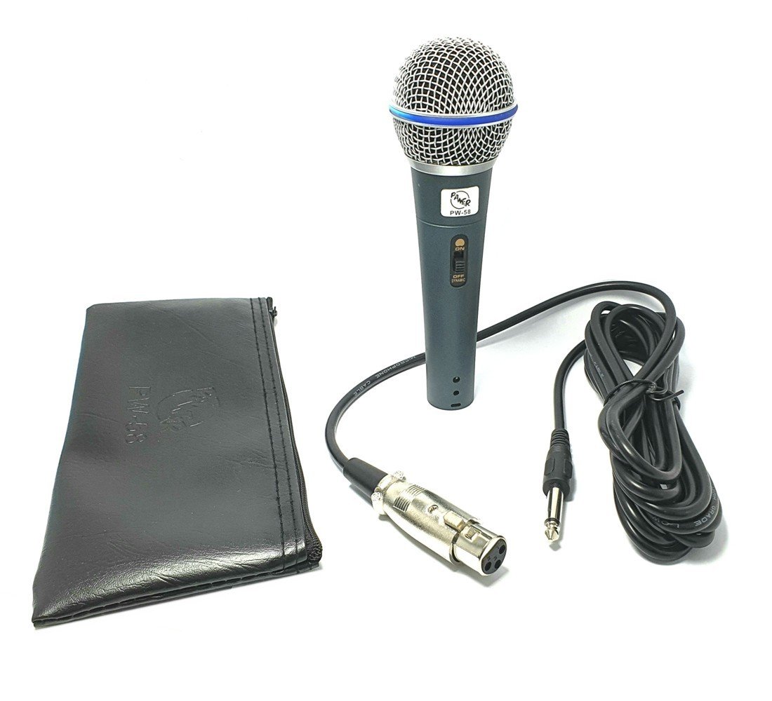 Pawer PW-58 Profesyonel Kablolu Mikrofon El Tipi