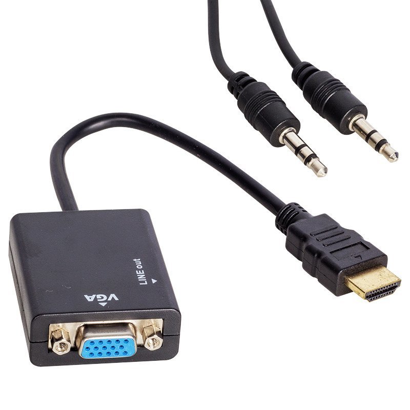 Powermaster HDMI to VGA +Audio Çevirici Kablo