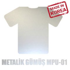 Metalik Gümüş Flex / 51 cm x 1 metre