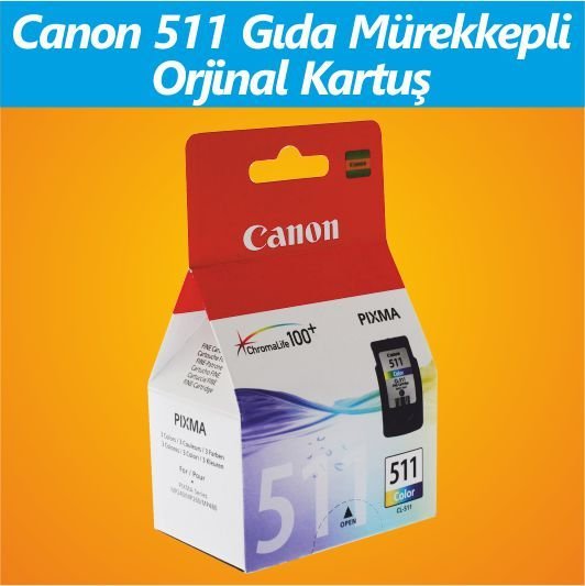 gida kartusu canon cl 511 murekkepli renkli orjinal kartus