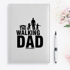 BK Gift Kişiye Özel The Walking Dad Tasarımlı 2023 Beyaz Deri Ajanda - 2