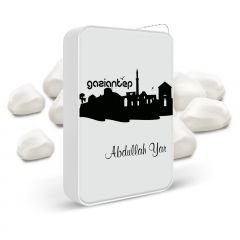 Kişiye Özel Gaziantep Beyaz Metal Çakmak - 002
