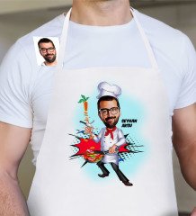 Kişiye Özel Chef Karikatür Mutfak Önlüğü - 1