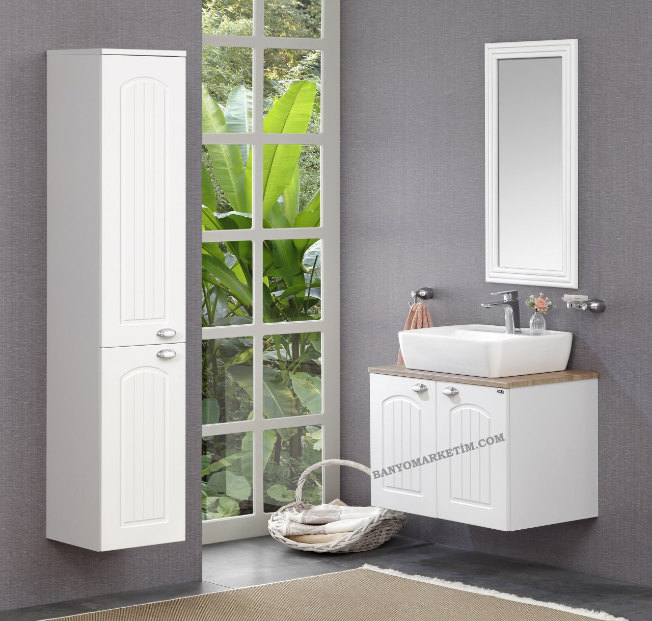 Orka Kumla 75 Banyo Dolabi Beyaz Ozigo Boy Dolabi Harictir