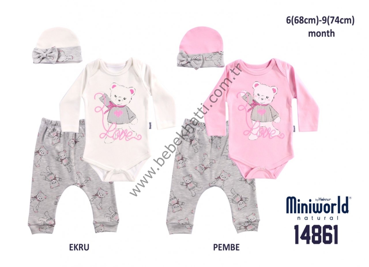 Panda Desenli Badili Set Miniworld 30 00 Tl Bebe Ve Cocuk Badileri Panda Desenli Badi Tekalt Ve Sapka Takimi