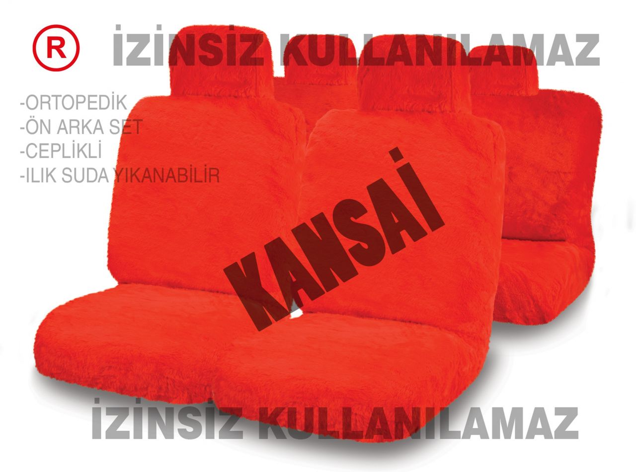 Yumuşak peluş koltuk kılıfı takımı