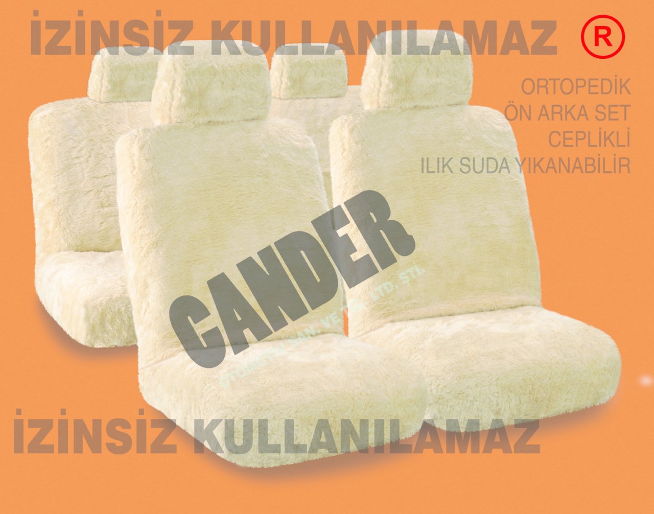 Peluş koltuk kılıfı her araca uyumlu