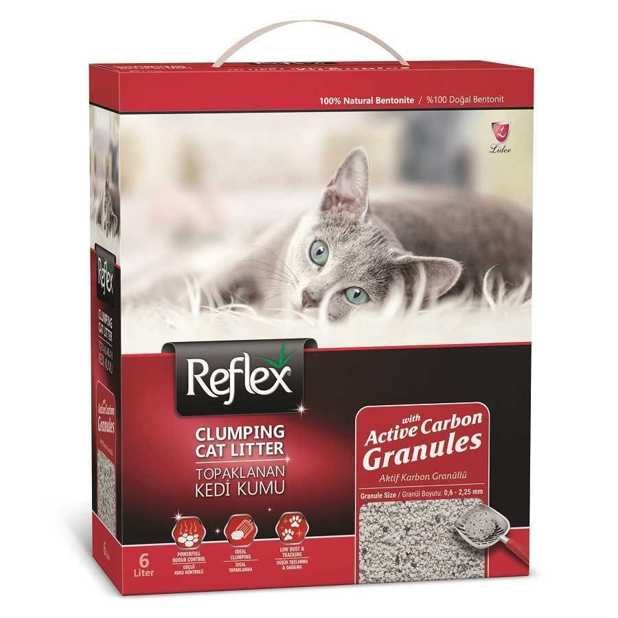 Reflex Granül Aktif Karbonlu Topaklanan Kedi Kumu 6 Lt Petza