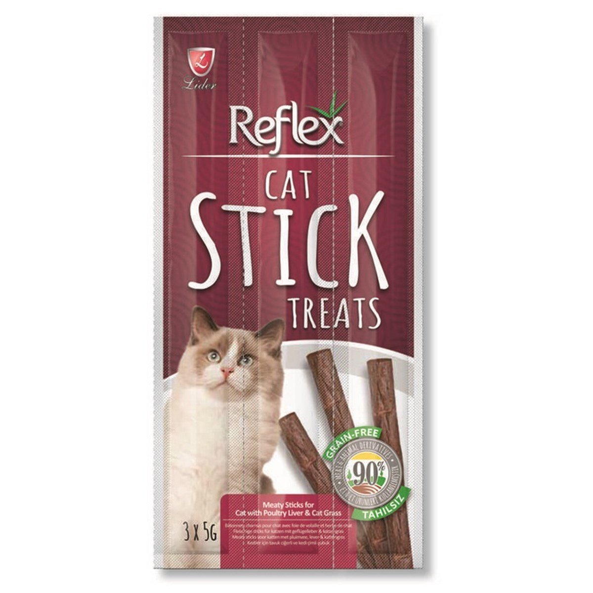 Reflex Ciğerli Kedi Ödül Çubuğu 5 Gr 3 Adet Petza