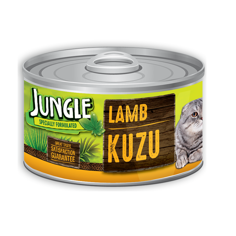 Jungle Kuzu Etli Yaş Ezme Kedi Maması 85 gr Petza