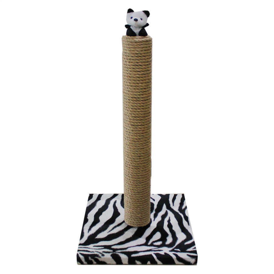 Catia Oyuncaklı Kedi Tırmalama Zebra Desenli Petza