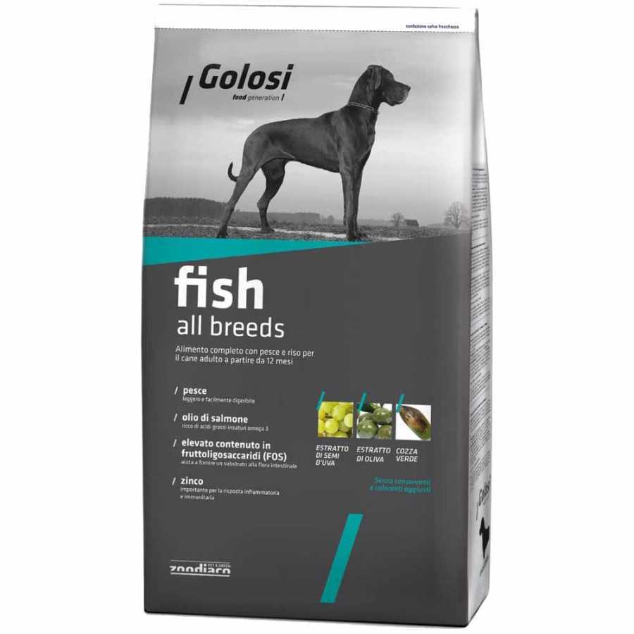 Golosi Fish &amp; Rice Balıklı Köpek Maması 12 Kg Petza