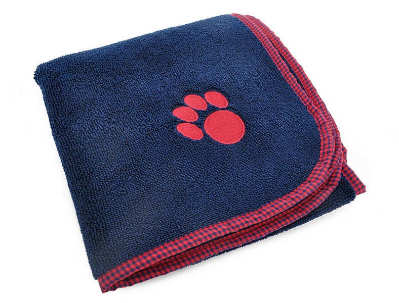 Kopek Havlusu Milo Lacivert 100 Microfiber Petza